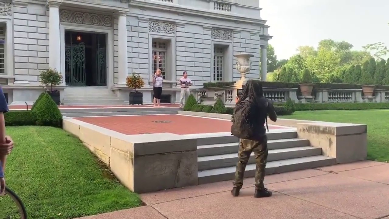 Couple Points Guns at Defund Police Protesters Outside Home in St Louis