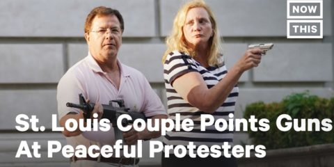 St. Louis Couple Points Guns at Peaceful Protesters | NowThis