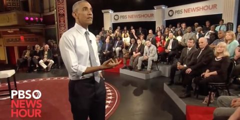 Why restrict 'good' gun owners, resident asks President Obama at town hall