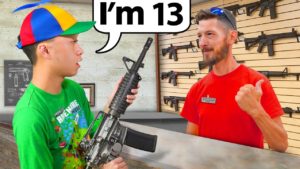 Buying Guns While Acting Like A Kid
