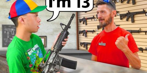 Buying Guns While Acting Like A Kid