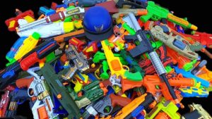 A Lot of Toy Guns - Toy Pistols in the 3 Box.