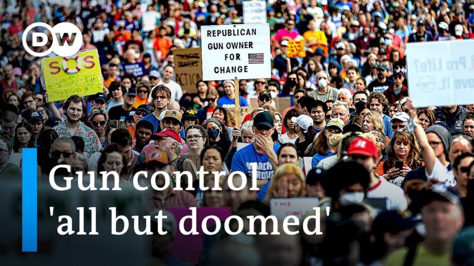 Thousands rally for gun control in US as mass shootings surge | DW News